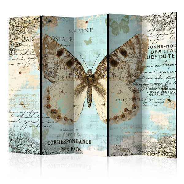 Paraván – Postcard with butterfly II [Room Dividers] Paraván – Postcard with butterfly II [Room Dividers]