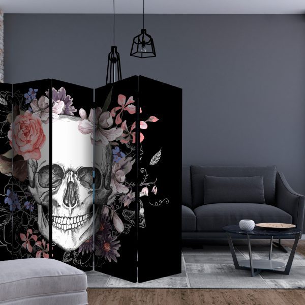 Paraván – Skull and Flowers II [Room Dividers] Paraván – Skull and Flowers II [Room Dividers]