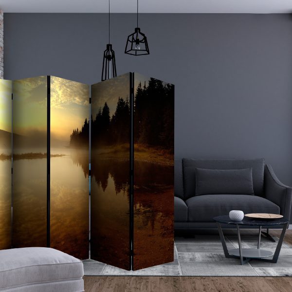 Paraván – Forest and lake II [Room Dividers] Paraván – Forest and lake II [Room Dividers]