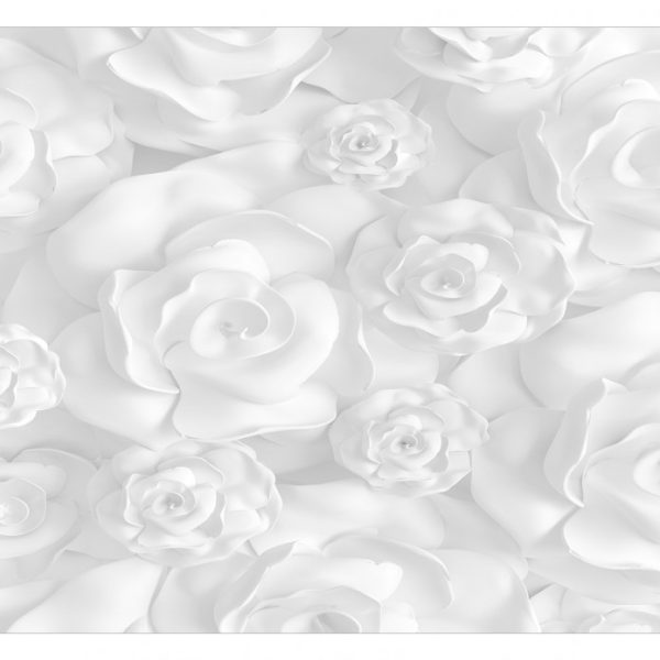 Bílé růže 3D tapeta SKLAD Bílé růže 3D tapeta SKLAD