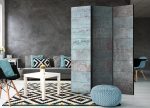 Paraván – Turquoise Concrete [Room Dividers] Paraván – Turquoise Concrete [Room Dividers]