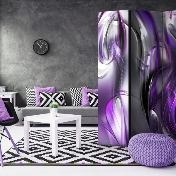 Paraván – Purple Swirls [Room Dividers] Paraván – Purple Swirls [Room Dividers]