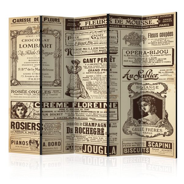 Paraván – Vintage Newspapers [Room Dividers] Paraván – Vintage Newspapers [Room Dividers]