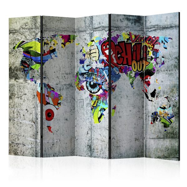 Paraván – Graffiti World [Room Dividers] Paraván – Graffiti World [Room Dividers]