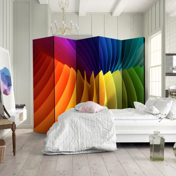 Paraván – Rainbow Wave II [Room Dividers] Paraván – Rainbow Wave II [Room Dividers]