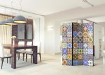 Paraván – Colorful Mosaic [Room Dividers] Paraván – Colorful Mosaic [Room Dividers]