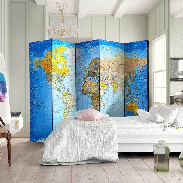 Paraván – World Classic Map  [Room Dividers] Paraván – World Classic Map  [Room Dividers]