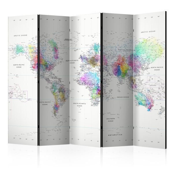Paraván – Room divider – World map – Banksy Paraván – Room divider – World map – Banksy