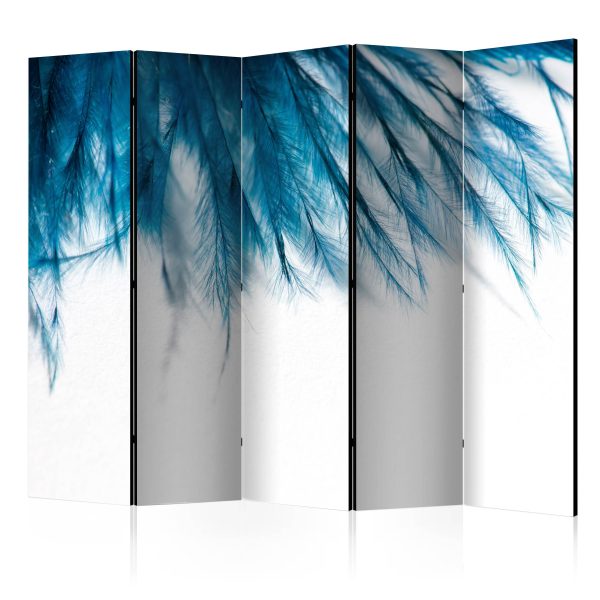 Paraván – Sapphire Feathers II [Room Dividers] Paraván – Sapphire Feathers II [Room Dividers]