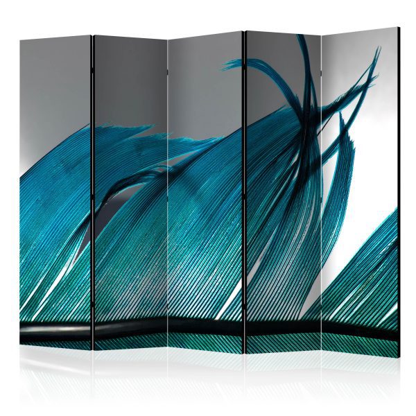 Paraván – Turquoise Feather II [Room Dividers] Paraván – Turquoise Feather II [Room Dividers]