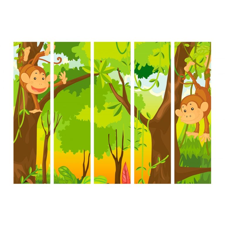 Paraván džungle – opice II Paraván džungle – opice II