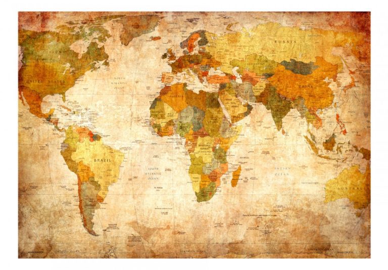 Tapeta – Klasická mapa světa Tapeta – Klasická mapa světa
