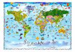 Dětská mapa světa tapeta SKLAD Dětská mapa světa tapeta SKLAD