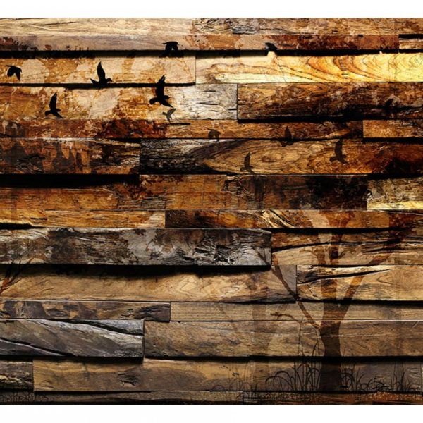Stěna ze dřeva – tapeta Stěna ze dřeva – tapeta