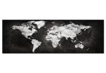 Obraz Černobílá mapa světa Obraz Černobílá mapa světa