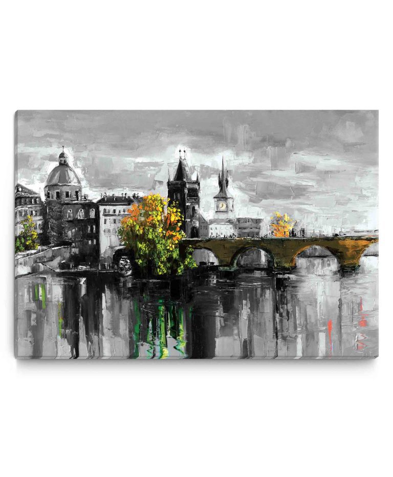 Obraz – malovaný Karlův most Obraz – malovaný Karlův most