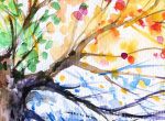 Obraz malovaný strom ročních období I Obraz malovaný strom ročních období I