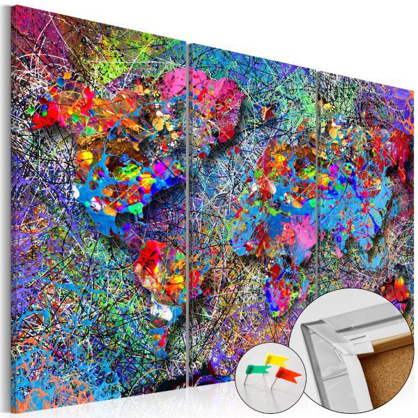 Obraz na korku – Colourful Universe  [Cork Map] Obraz na korku – Colourful Universe  [Cork Map]