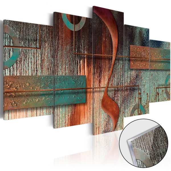 Obraz na akrylátovém skle – Acrylic prints – Bronze map I Obraz na akrylátovém skle – Acrylic prints – Bronze map I