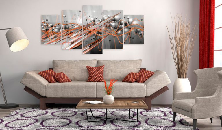 Obraz na akrylátovém skle – Orange Stream Obraz na akrylátovém skle – Orange Stream