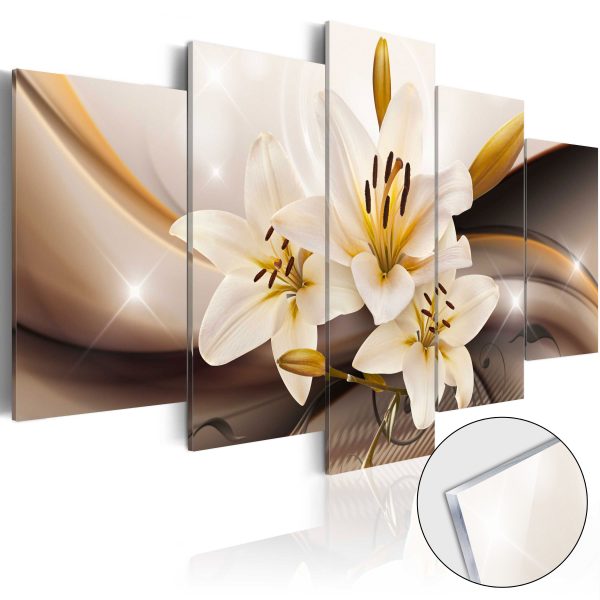 Obraz na akrylátovém skle – Shiny Lily [Glass] Obraz na akrylátovém skle – Shiny Lily [Glass]