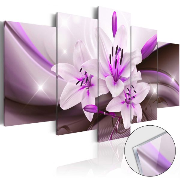 Obraz na akrylátovém skle – Violet Desert Lily [Glass] Obraz na akrylátovém skle – Violet Desert Lily [Glass]