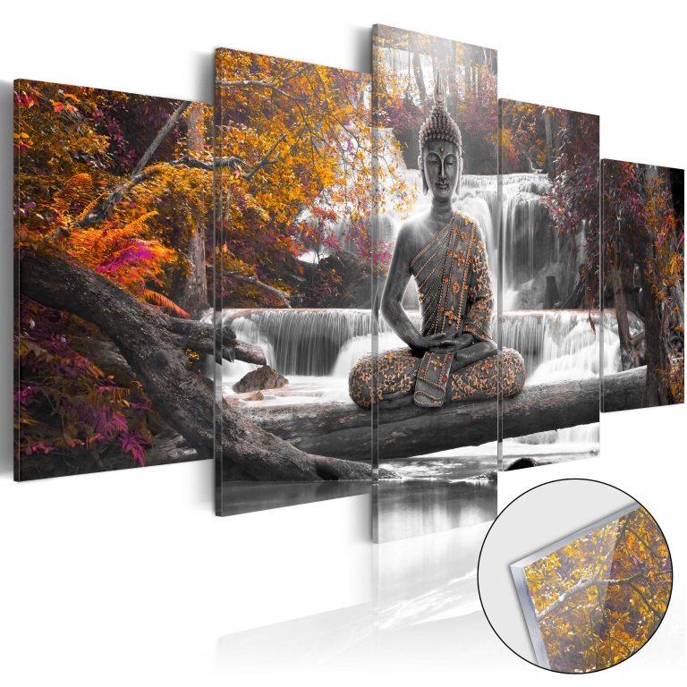 Obraz na akrylátovém skle – Autumnal Buddha [Glass] Obraz na akrylátovém skle – Autumnal Buddha [Glass]