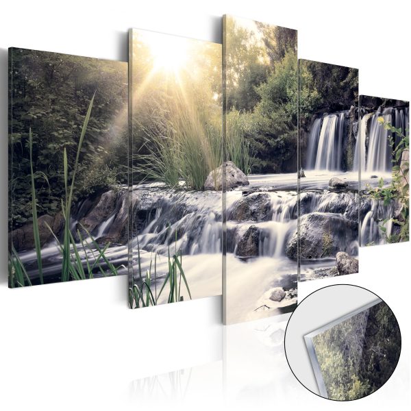 Obraz na akrylátovém skle – Waterfall of Dreams [Glass] Obraz na akrylátovém skle – Waterfall of Dreams [Glass]