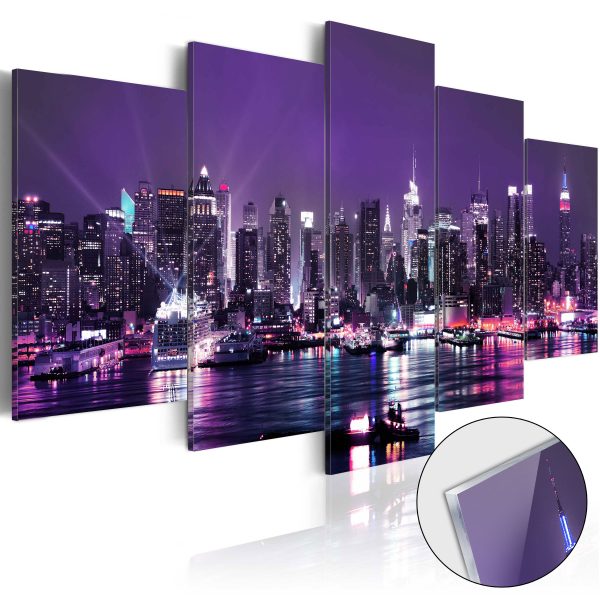 Obraz na akrylátovém skle – Purple Nights [Glass] Obraz na akrylátovém skle – Purple Nights [Glass]