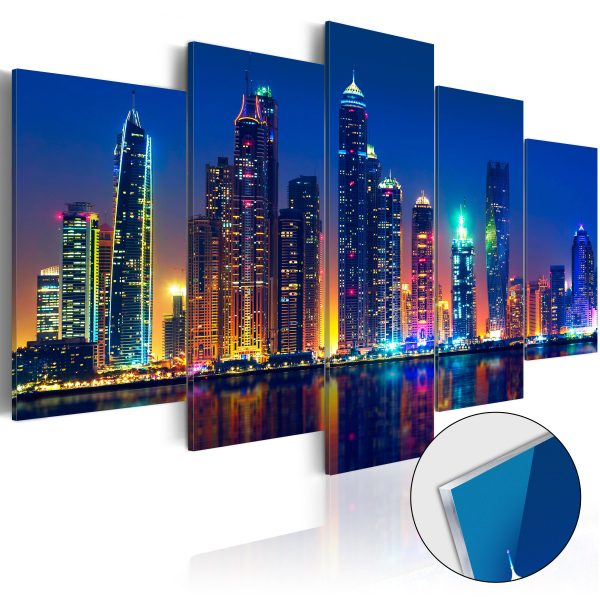 Obraz na akrylátovém skle – Nights in Dubai [Glass] Obraz na akrylátovém skle – Nights in Dubai [Glass]