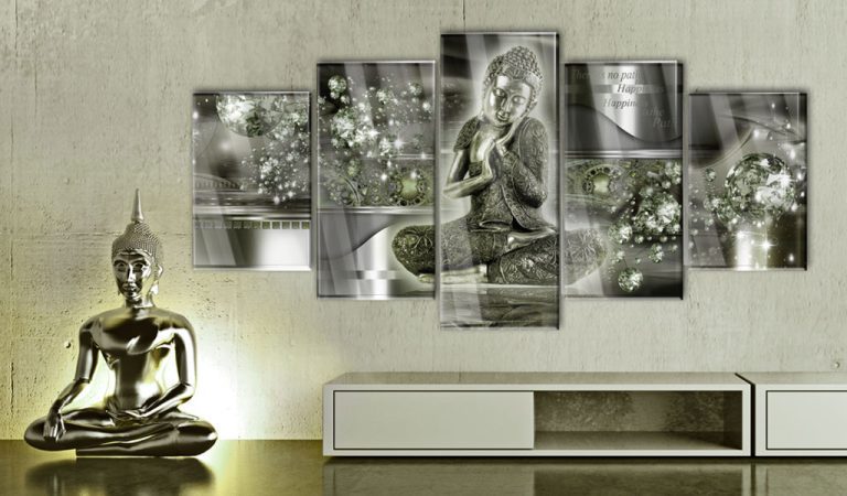 Obraz na akrylátovém skle – Emerald Buddha [Glass] Obraz na akrylátovém skle – Emerald Buddha [Glass]