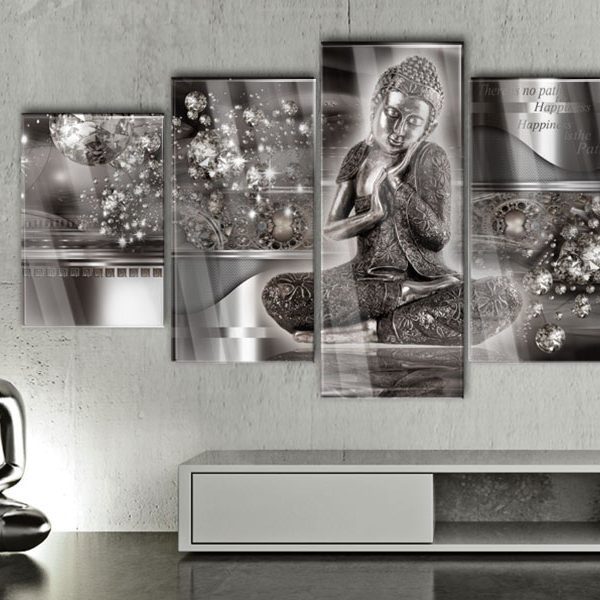 Obraz na akrylátovém skle – Silver Serenity [Glass] Obraz na akrylátovém skle – Silver Serenity [Glass]