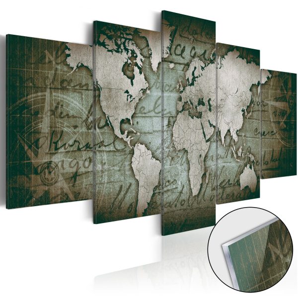 Obraz na akrylátovém skle – Acrylic prints – Bronze map II Obraz na akrylátovém skle – Acrylic prints – Bronze map II