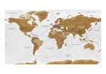 Fototapeta XXL – World Map: White Oceans II Fototapeta XXL – World Map: White Oceans II