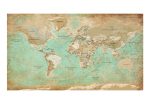 Fototapeta XXL – Turquoise World Map II Fototapeta XXL – Turquoise World Map II