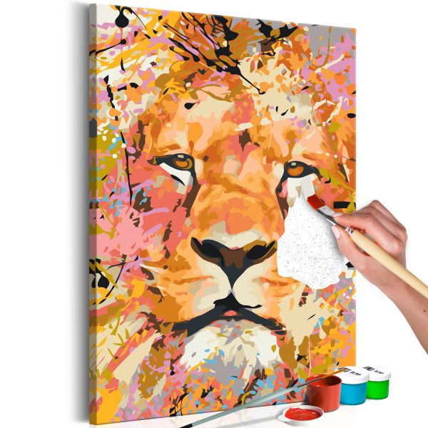 Malování podle čísel – Watchful Lion Malování podle čísel – Watchful Lion