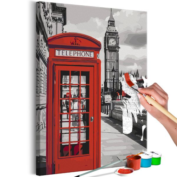 Malování podle čísel – Telephone Booth Malování podle čísel – Telephone Booth