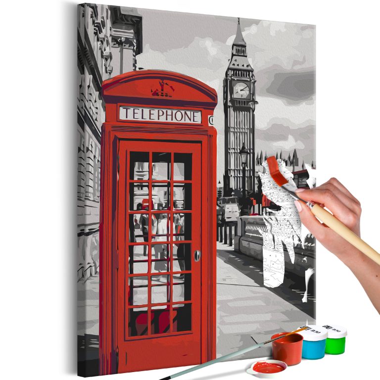 Malování podle čísel – Telephone Booth Malování podle čísel – Telephone Booth