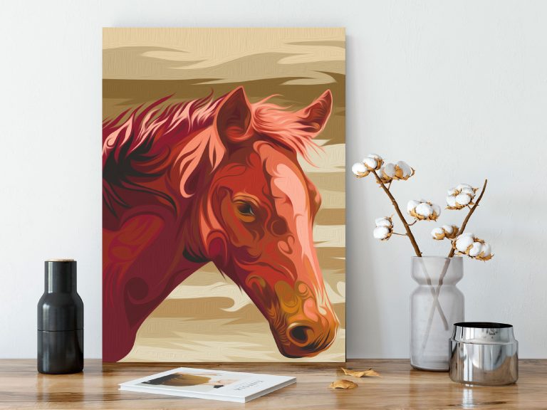 Malování podle čísel – Brown Horse Malování podle čísel – Brown Horse