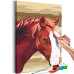 Malování podle čísel – Brown Horse Malování podle čísel – Brown Horse
