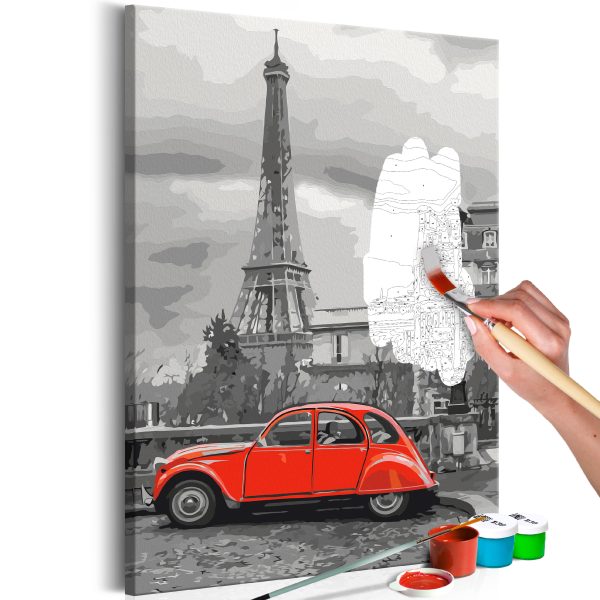 Malování podle čísel – Car in Paris Malování podle čísel – Car in Paris