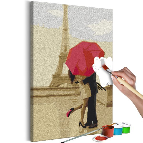 Malování podle čísel – Kiss in Paris Malování podle čísel – Kiss in Paris