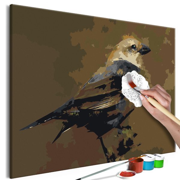 Malování podle čísel – Bird on Branch Malování podle čísel – Bird on Branch