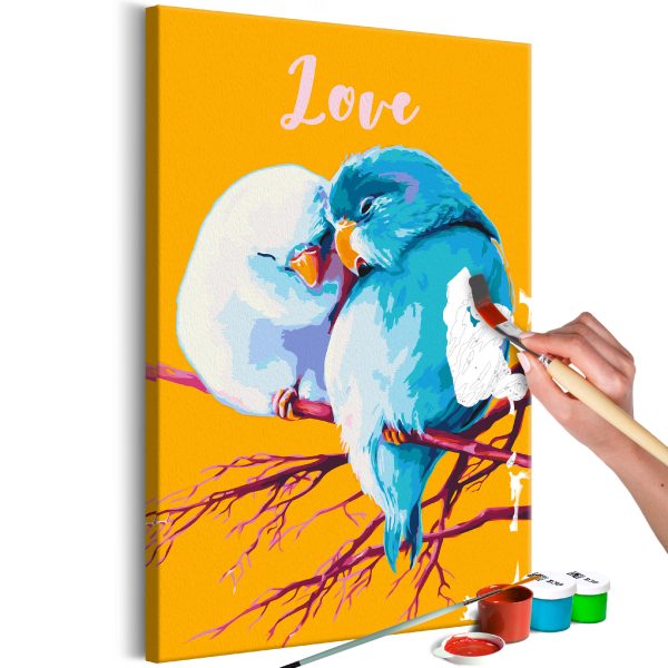 Malování podle čísel – Parrots in Love Malování podle čísel – Parrots in Love