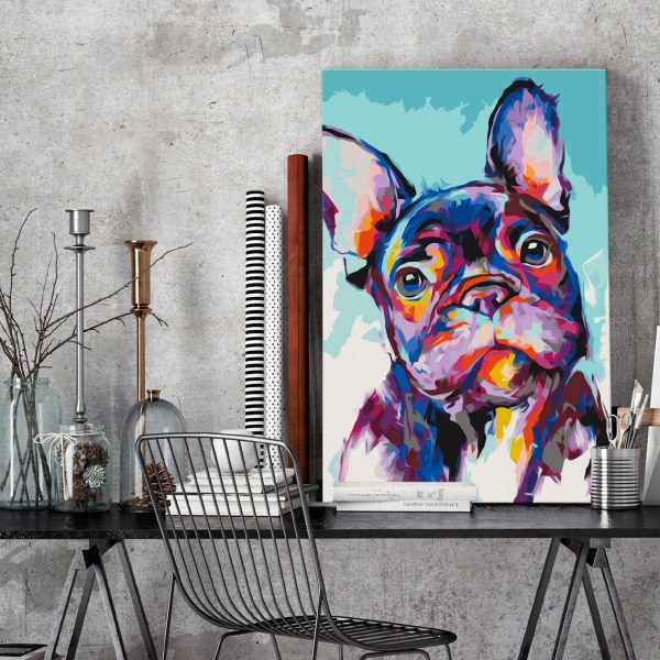 Malování podle čísel – Bulldog Portrait Malování podle čísel – Bulldog Portrait