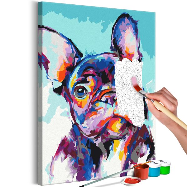 Malování podle čísel – Bulldog Portrait Malování podle čísel – Bulldog Portrait
