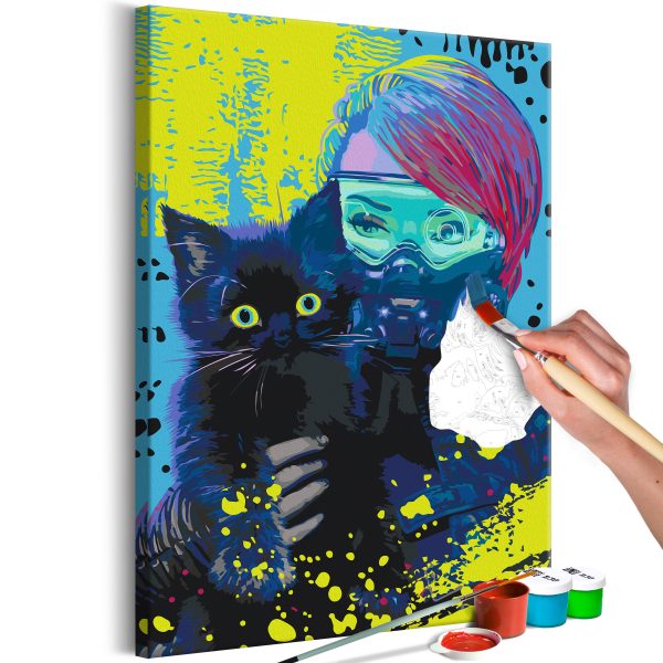 Malování podle čísel – Cyber-Kitten Malování podle čísel – Cyber-Kitten