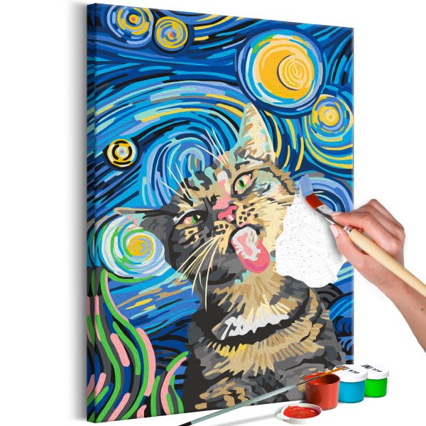 Malování podle čísel – Freaky Cat Malování podle čísel – Freaky Cat