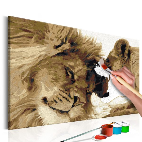 Malování podle čísel – Lions In Love Malování podle čísel – Lions In Love