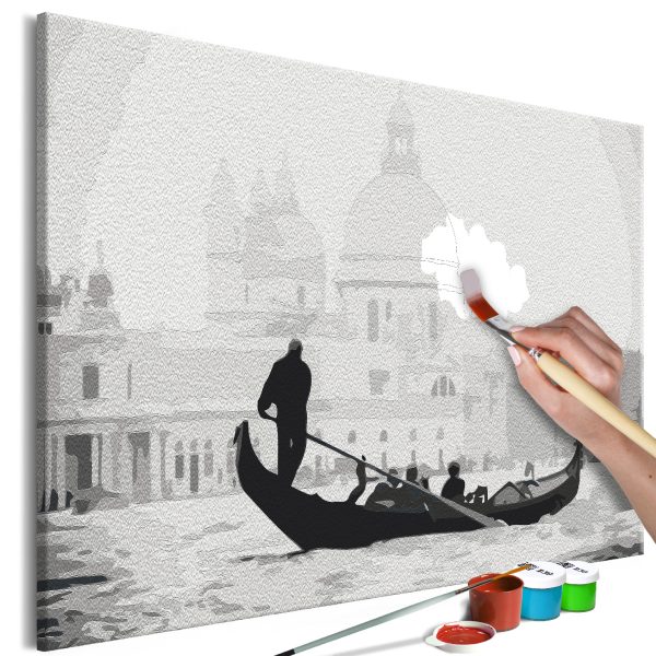 Malování podle čísel – Black and White Venice Malování podle čísel – Black and White Venice